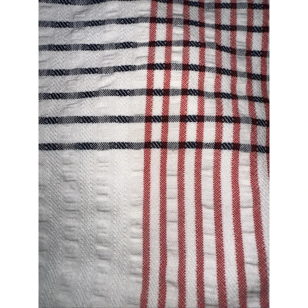 West Elm Standard‎ Pillow Shams Pair Red Blue White Americana Nautical Cottage
